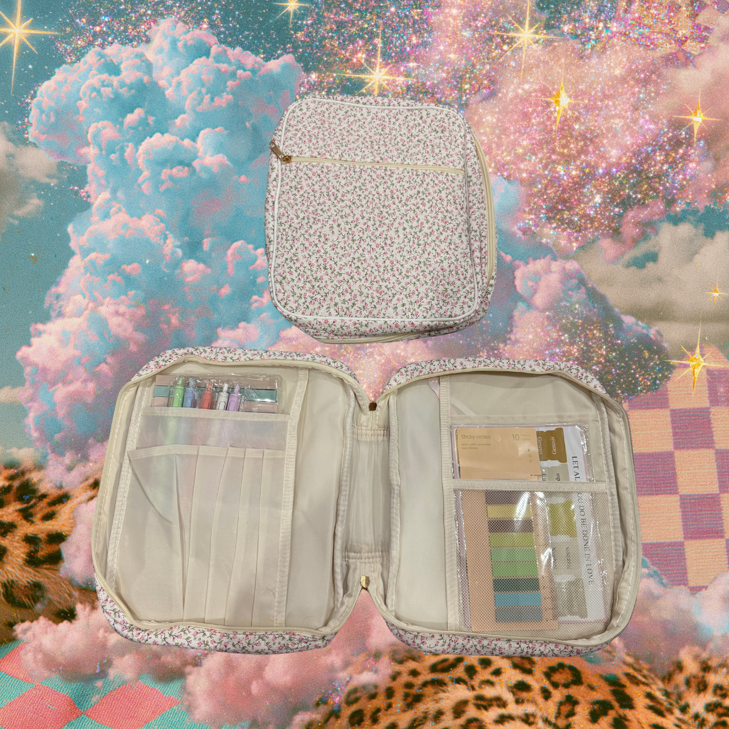 Pink Floral Bible Bag