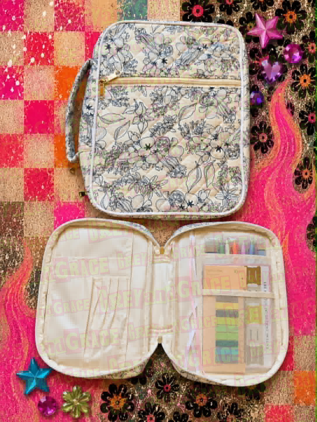 Quilted Vegetable Bible Bag