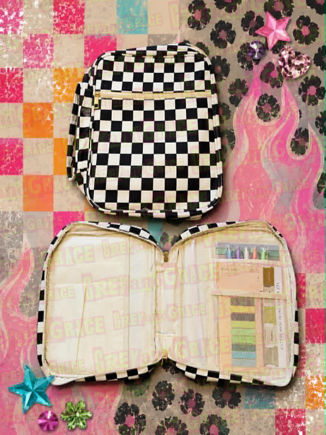 Corduroy Checkered Bible Bag