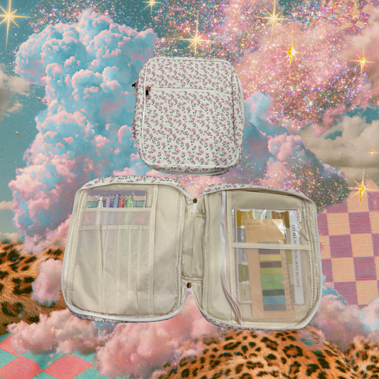 Purple Floral Bible Bag