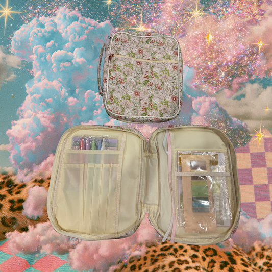 Light Pink Floral Bible Bag