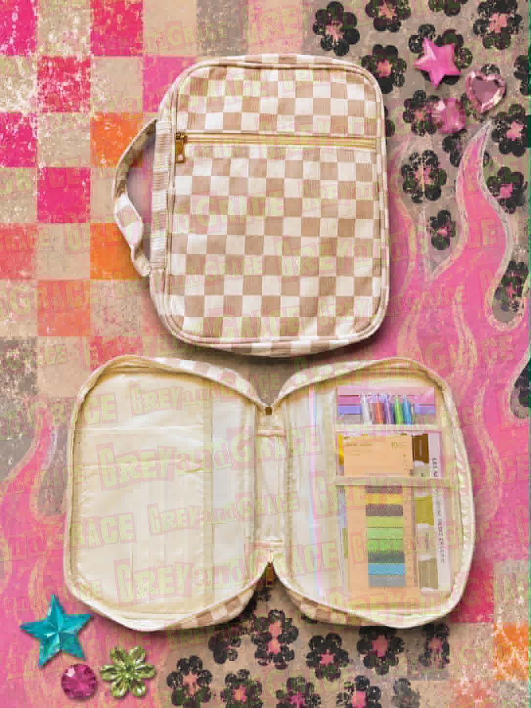 Corduroy Checkered Bible Bag